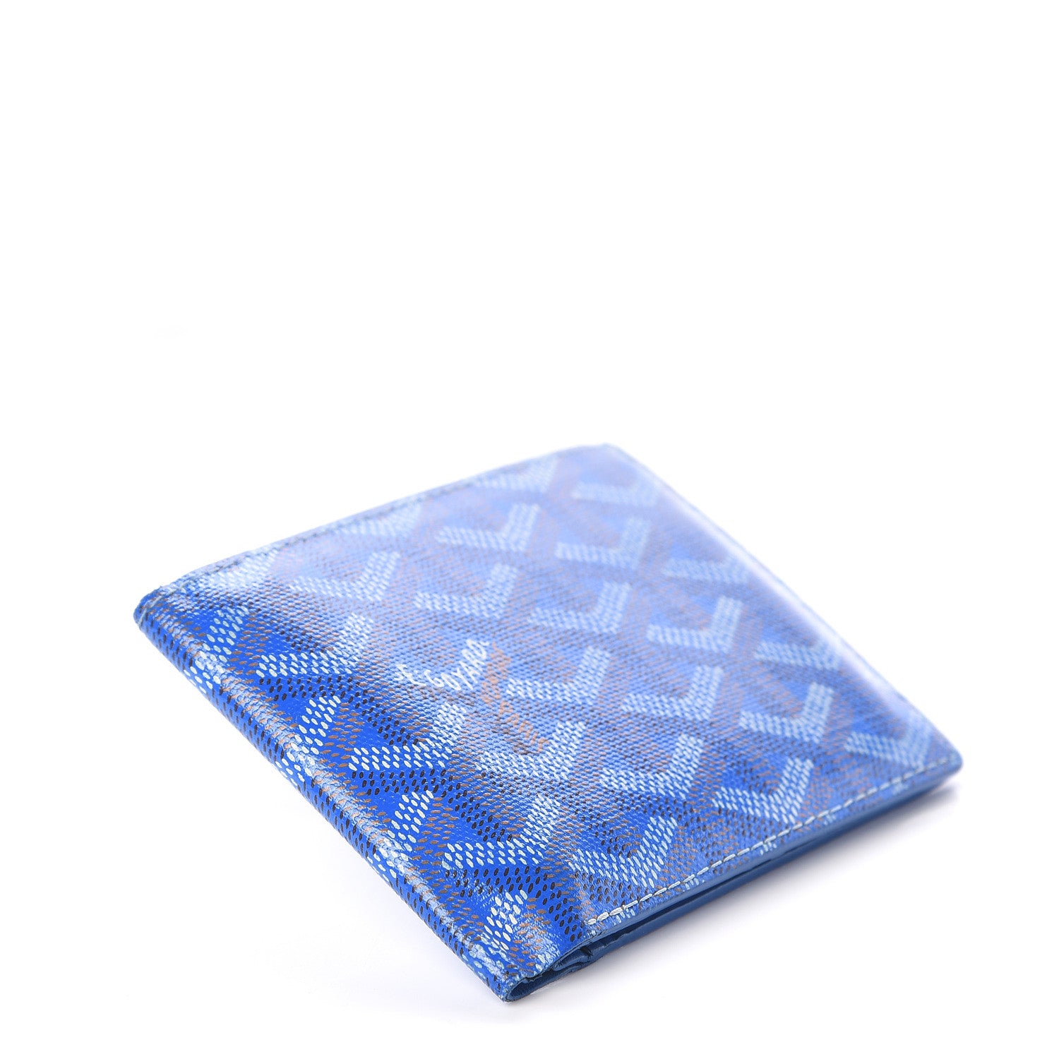 Goyard Goyardine Bi-Fold Victoire PM Wallet Sky Blue 3 of 5
