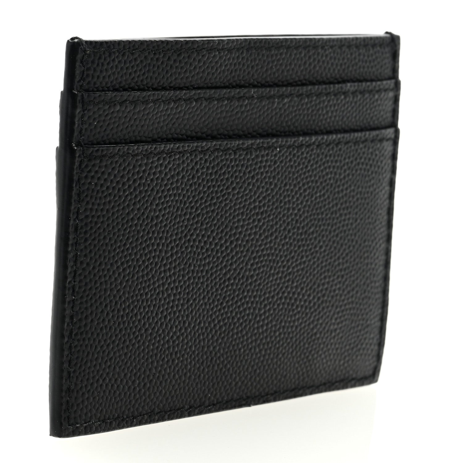 Saint Laurent Grain De Poudre Card Case Black 3 of 6