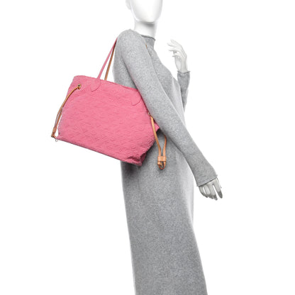 Louis Vuitton Monogram Denim Neverfull MM Rose 2 of 9