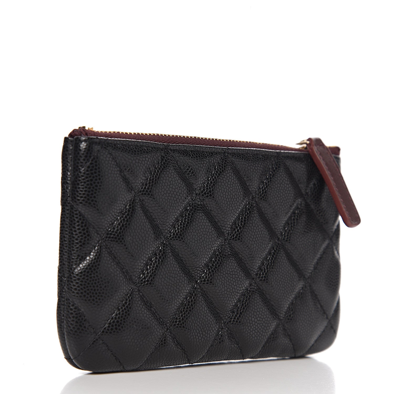 Chanel Caviar Quilted Small Cosmetic Case Black 2 of 6