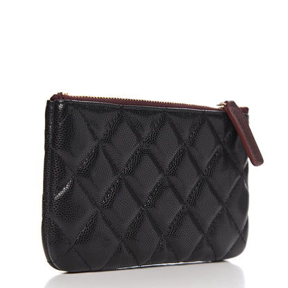 Chanel Caviar Quilted Small Cosmetic Case Black 2 of 6
