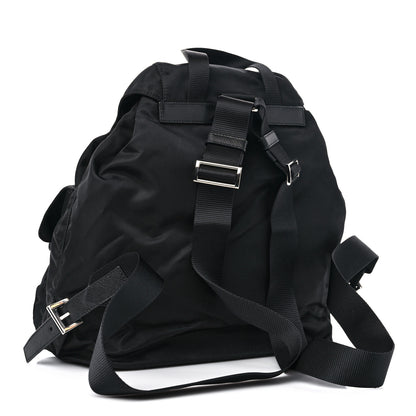 Prada Tessuto Nylon Saffiano Medium Backpack Black 3 of 8