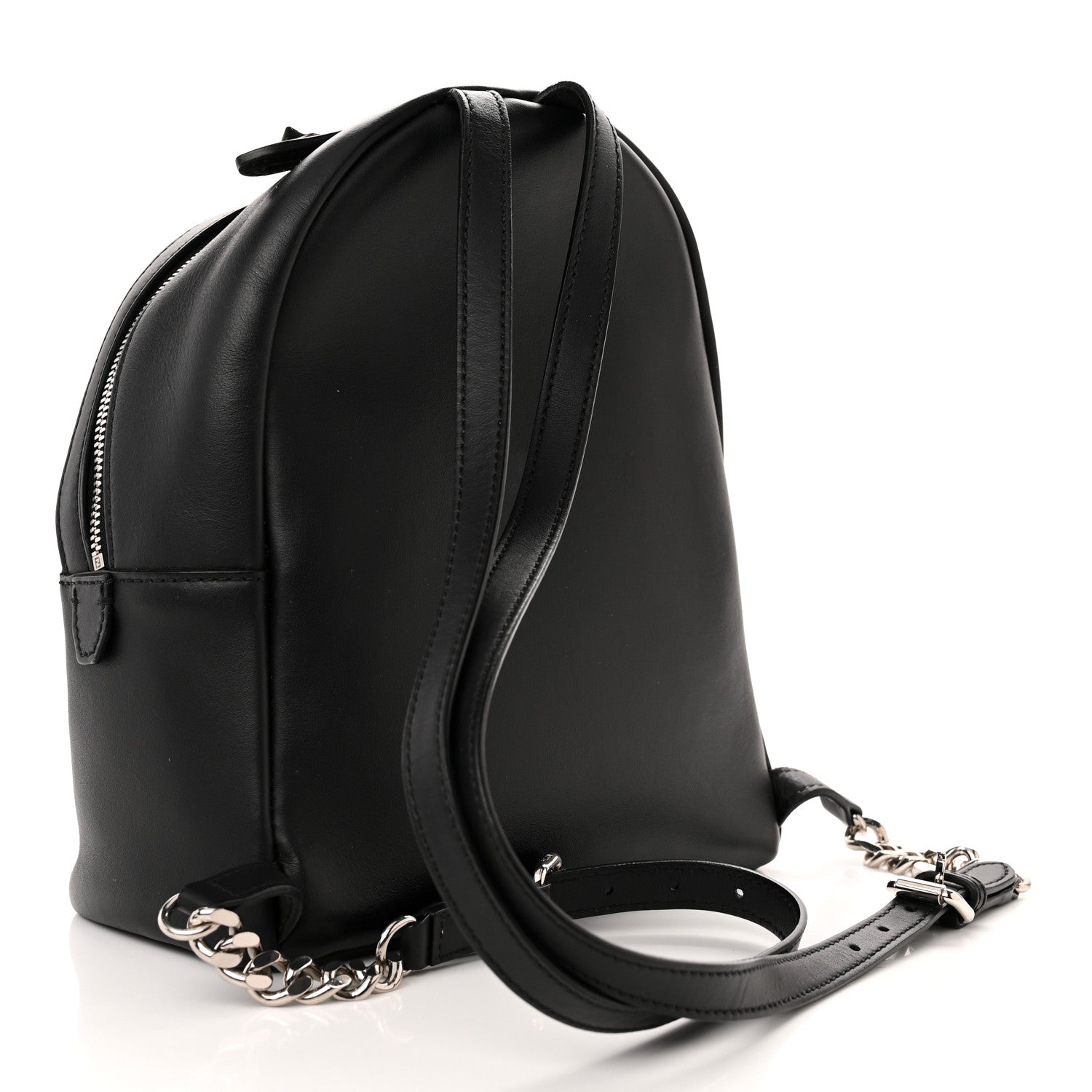 Fendi Vitello Century Fun Fair Metal Studded Mini Backpack Black Multicolor 3 of 12