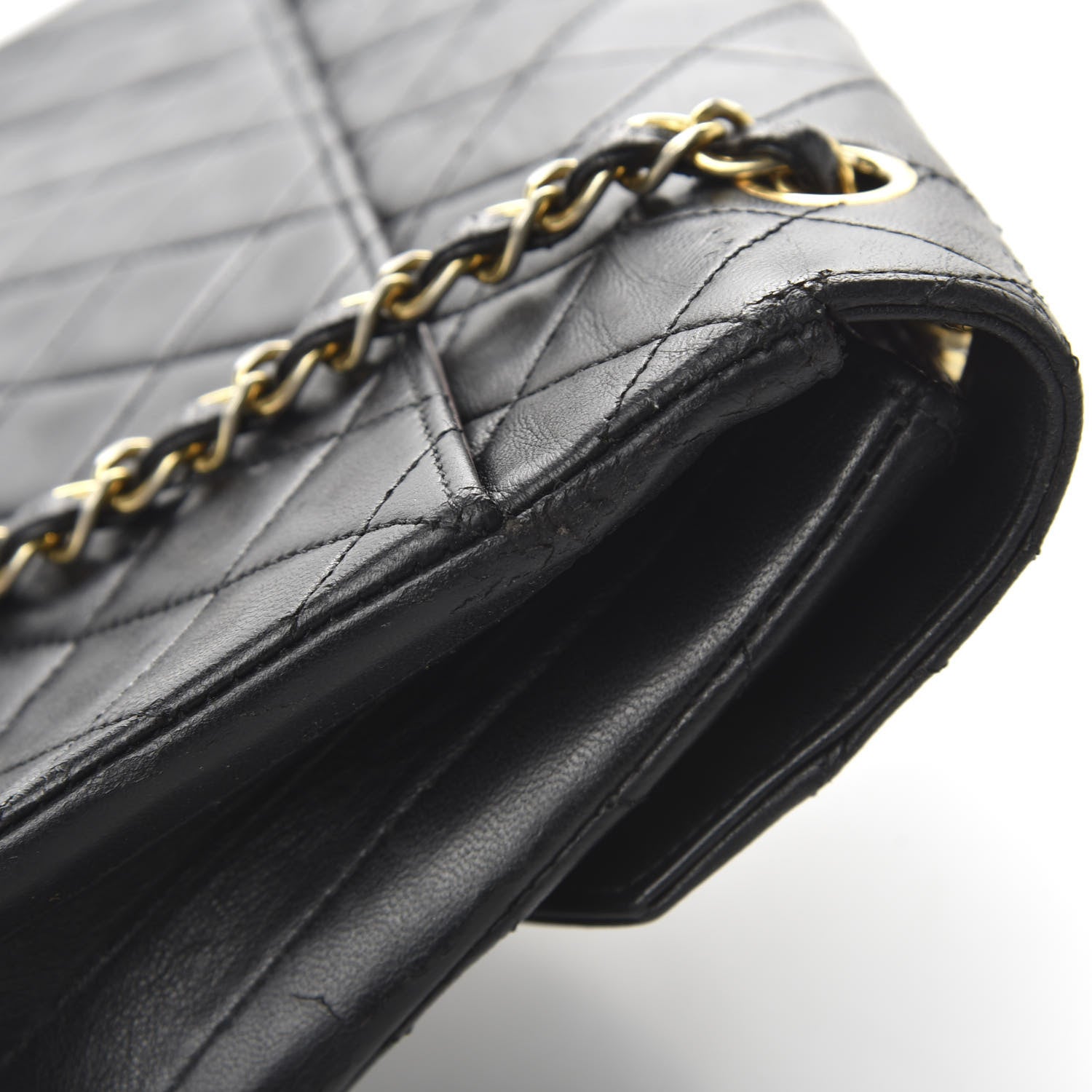 Chanel Lambskin Quilted Medium Single Flap Black 12 of 12