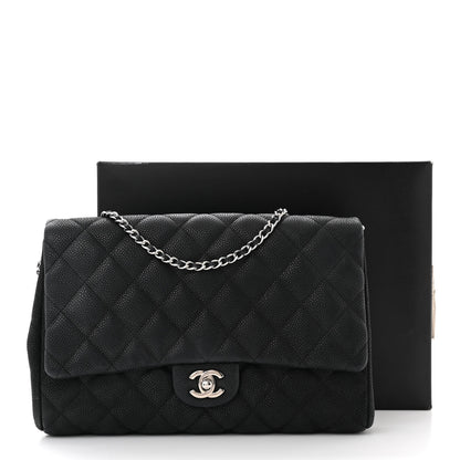 Chanel Caviar Quilted Clutch With Chain Flap Black 12 of 12