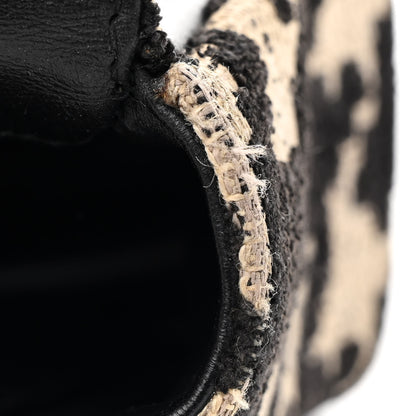 Christian Dior Technical Canvas Macro Houndstooth Medium Caro Bag Black White 11 of 20