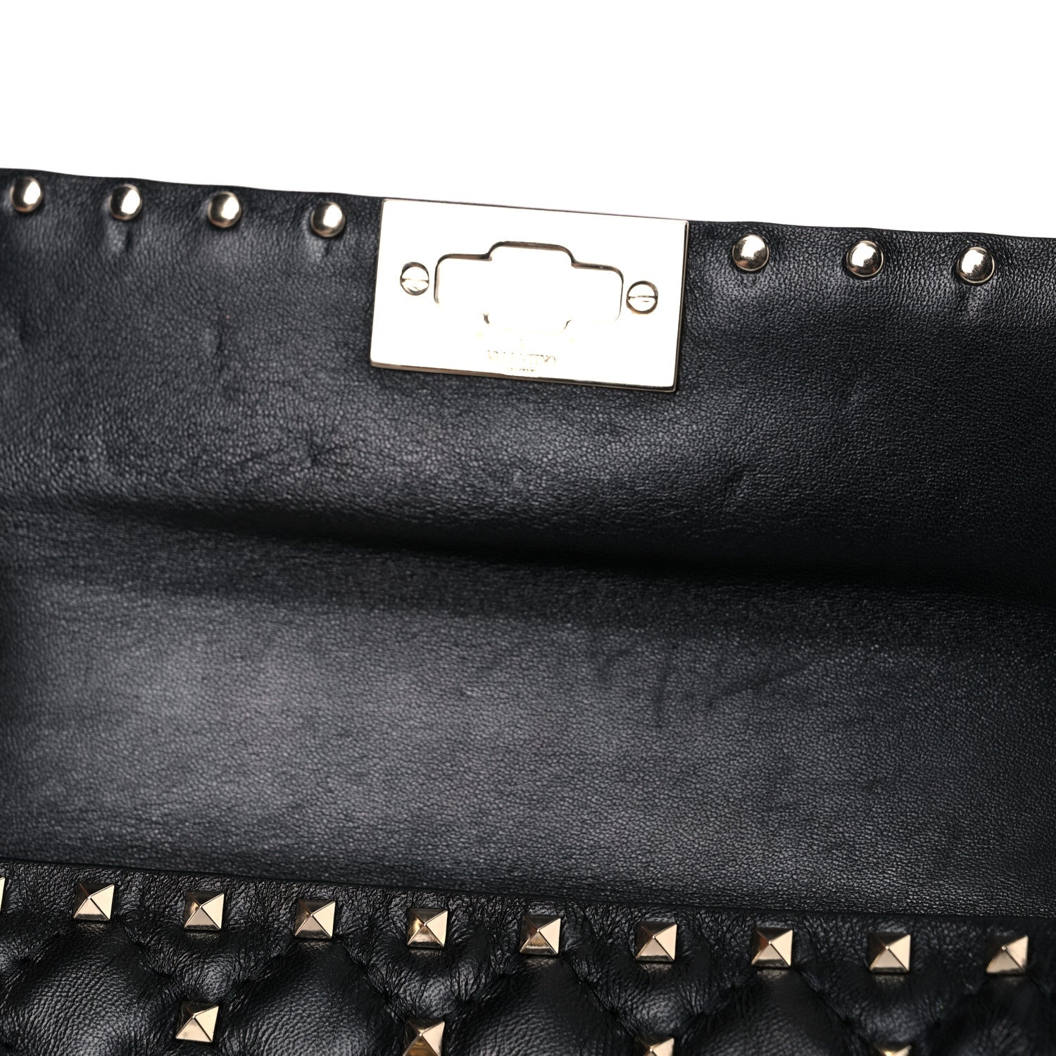 Valentino Garavani Lambskin Small Rockstud Spike Shoulder Bag Black 12 of 14