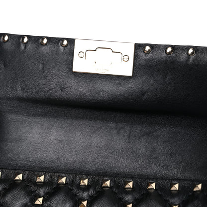 Valentino Garavani Lambskin Small Rockstud Spike Shoulder Bag Black 12 of 14