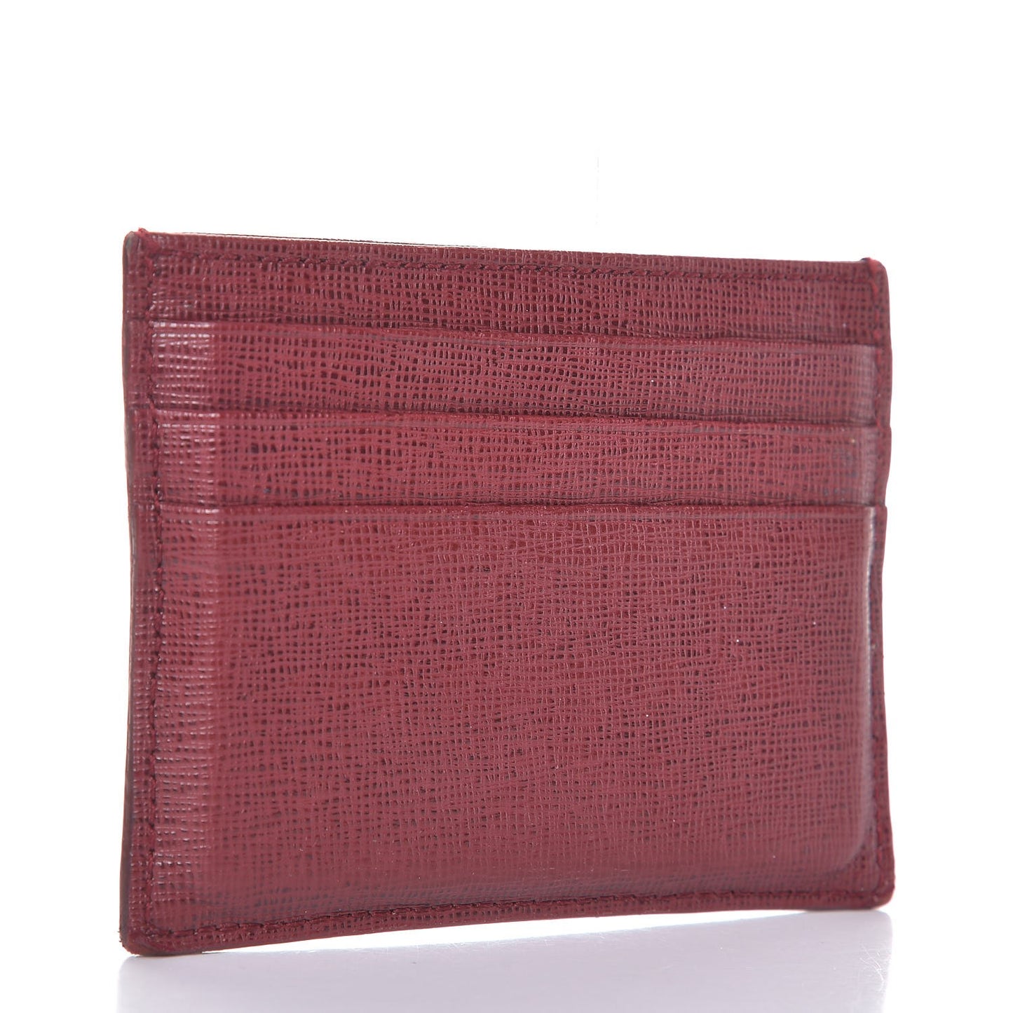 Vitello Elite Card Holder Rosso Scuro Ciliegia