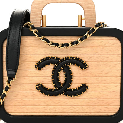 Chanel Beech Wood Lambskin Small CC Vanity Case Black 8 of 11