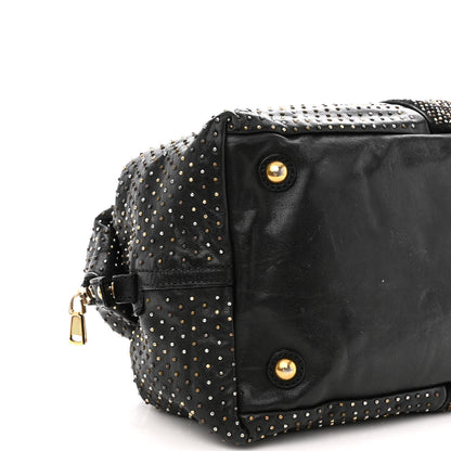 Saint Laurent Calfskin Rock Studded Easy Sac Black 9 of 24