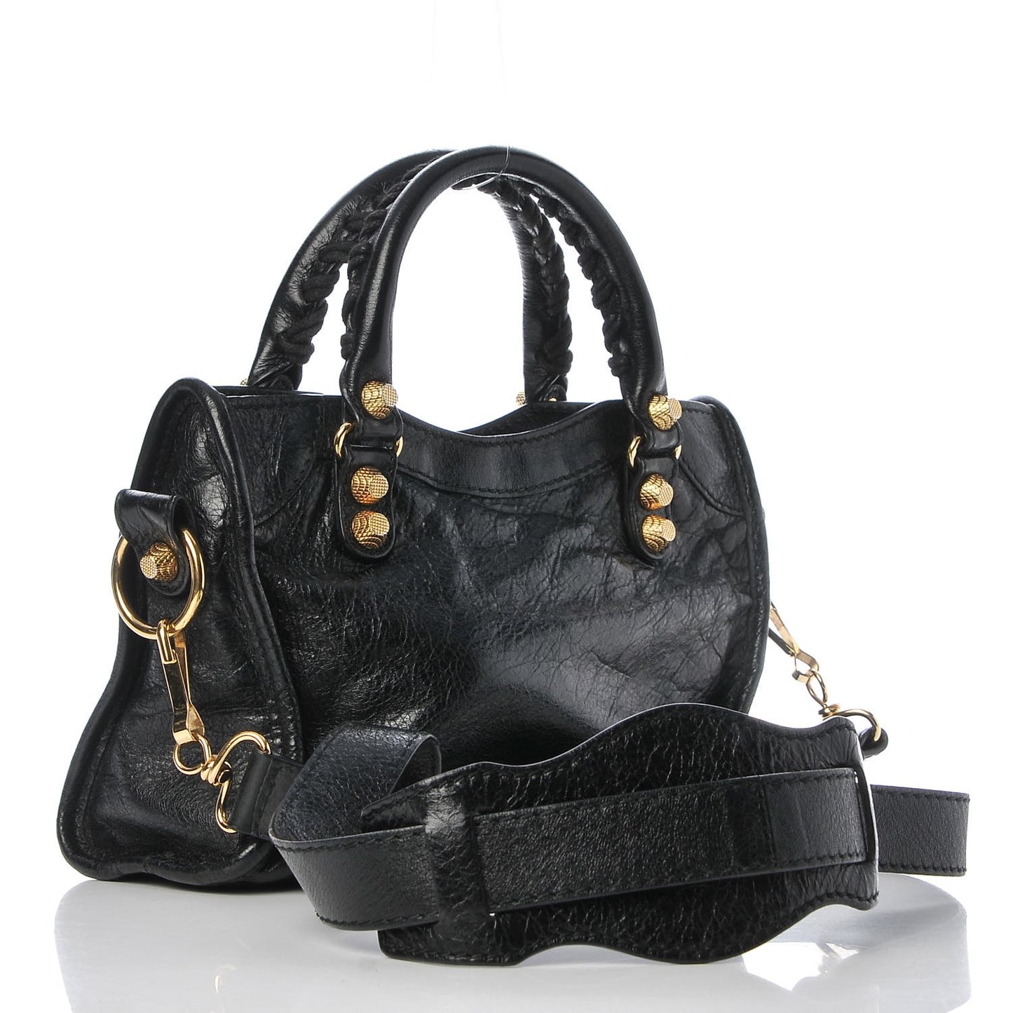 Agneau Giant 12 Gold Hardware Mini City Black
