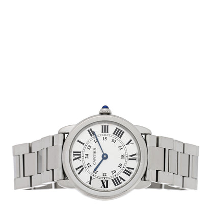 Cartier Stainless Steel 29mm Ronde Solo Quartz Watch 2 of 4