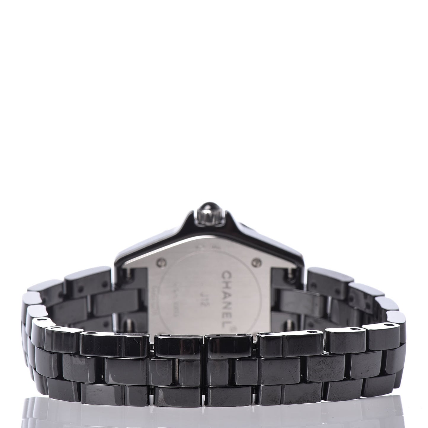 Stainless Steel Ceramic Diamond Bezel 29mm J12 Quartz Watch Black