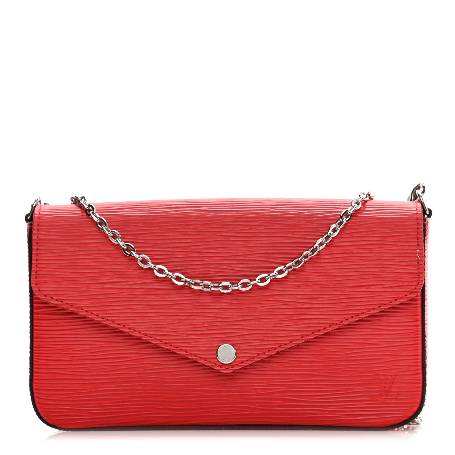 Louis Vuitton Epi Pochette Felicie Coquelicot 3 of 11