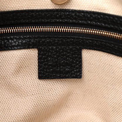 Gucci Pebbled Calfskin Medium Soho Chain Shoulder Bag Black 6 of 12