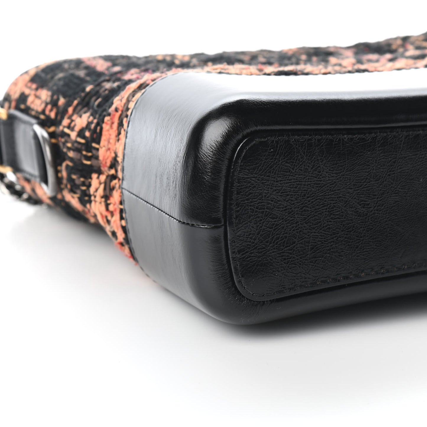 Tweed Calfskin Medium Gabrielle Hobo Black Brown