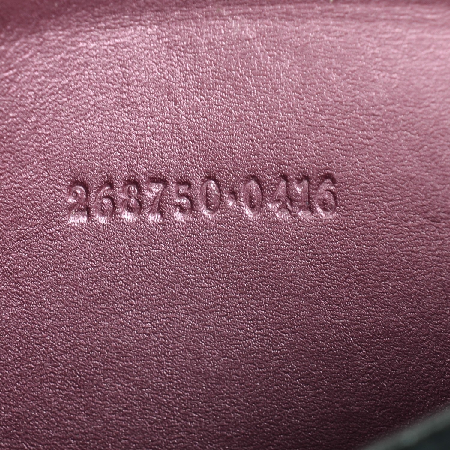 Gucci Guccissima Heart Detail Zip Around Card Case Pink 7 of 11