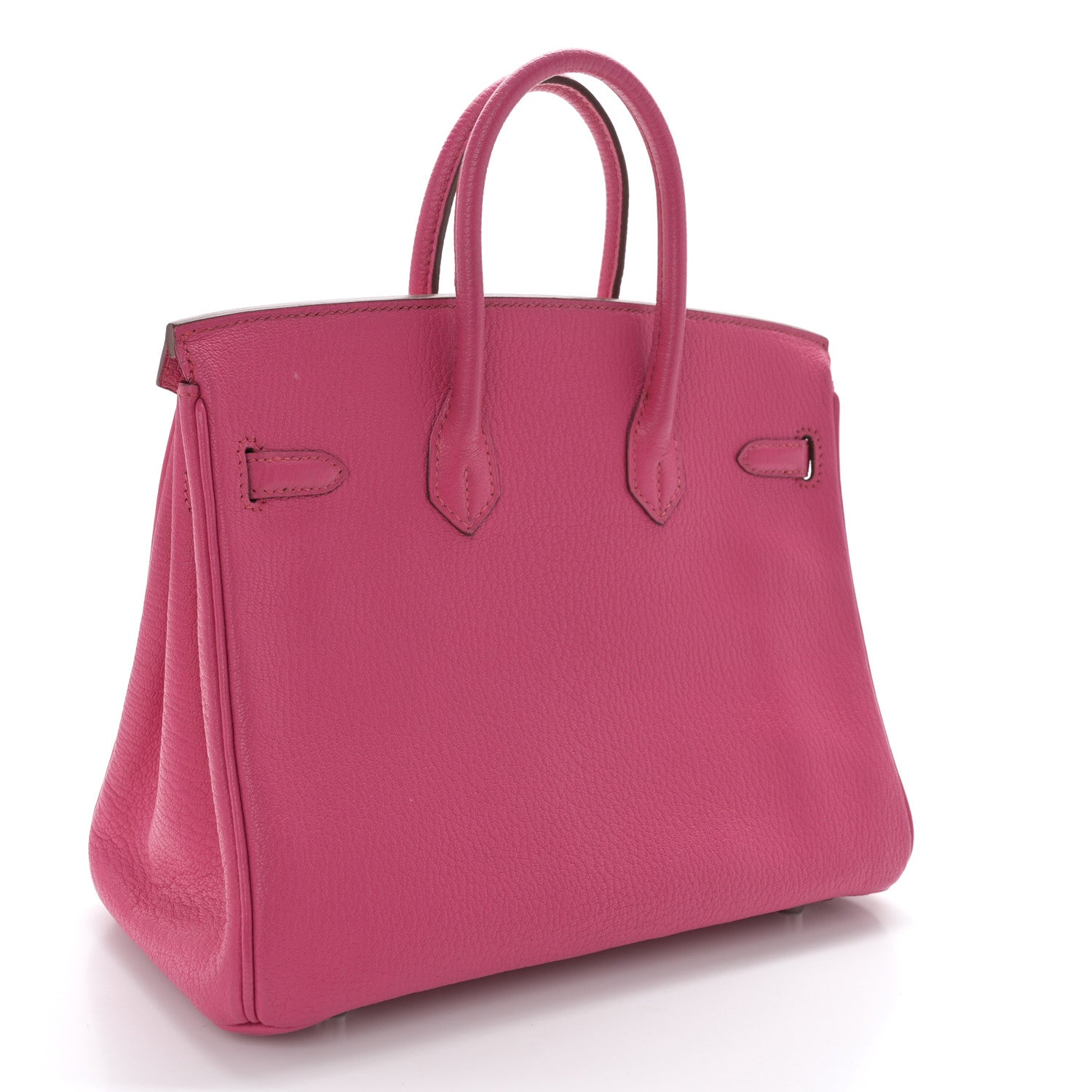 Hermes Chevre Mysore Birkin 25 Rose Shocking 3 of 14