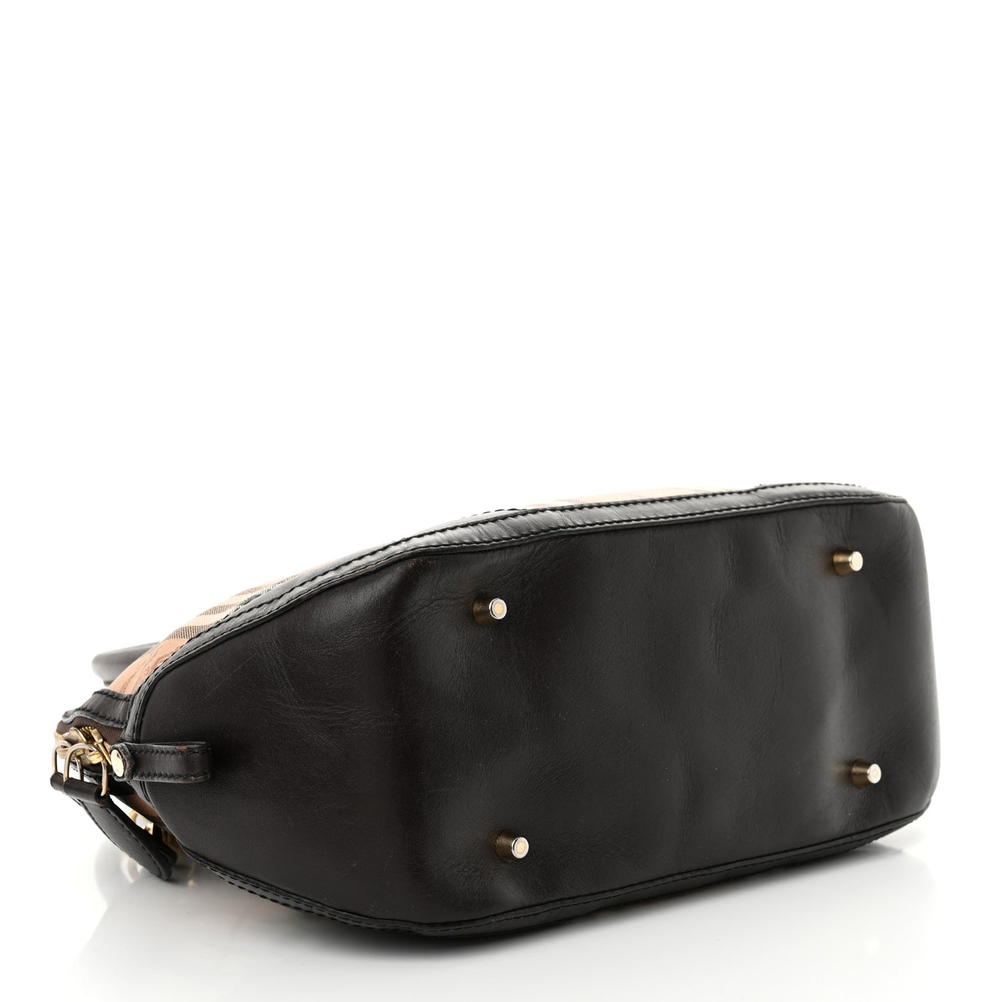 Haymarket Check Small Orchard Bowling Bag Chocolate