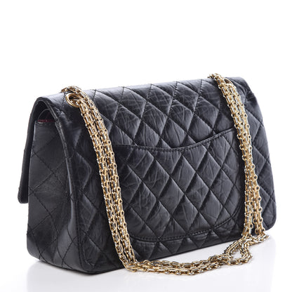 Chanel Aged Calfskin Quilted 2.55 Reissue 226 Flap Black 3 of 10