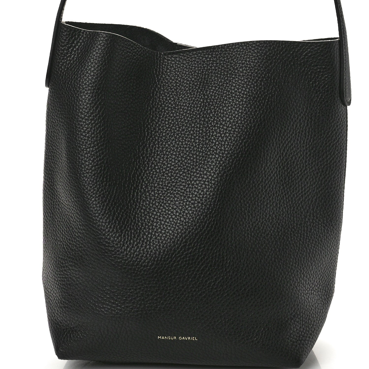 Mansur Gavriel Pebbled Calfskin Everyday Cabas Black 7 of 9