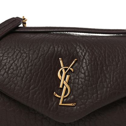 Saint Laurent Grained Lambskin Medium Calypso Dark Currant 8 of 10