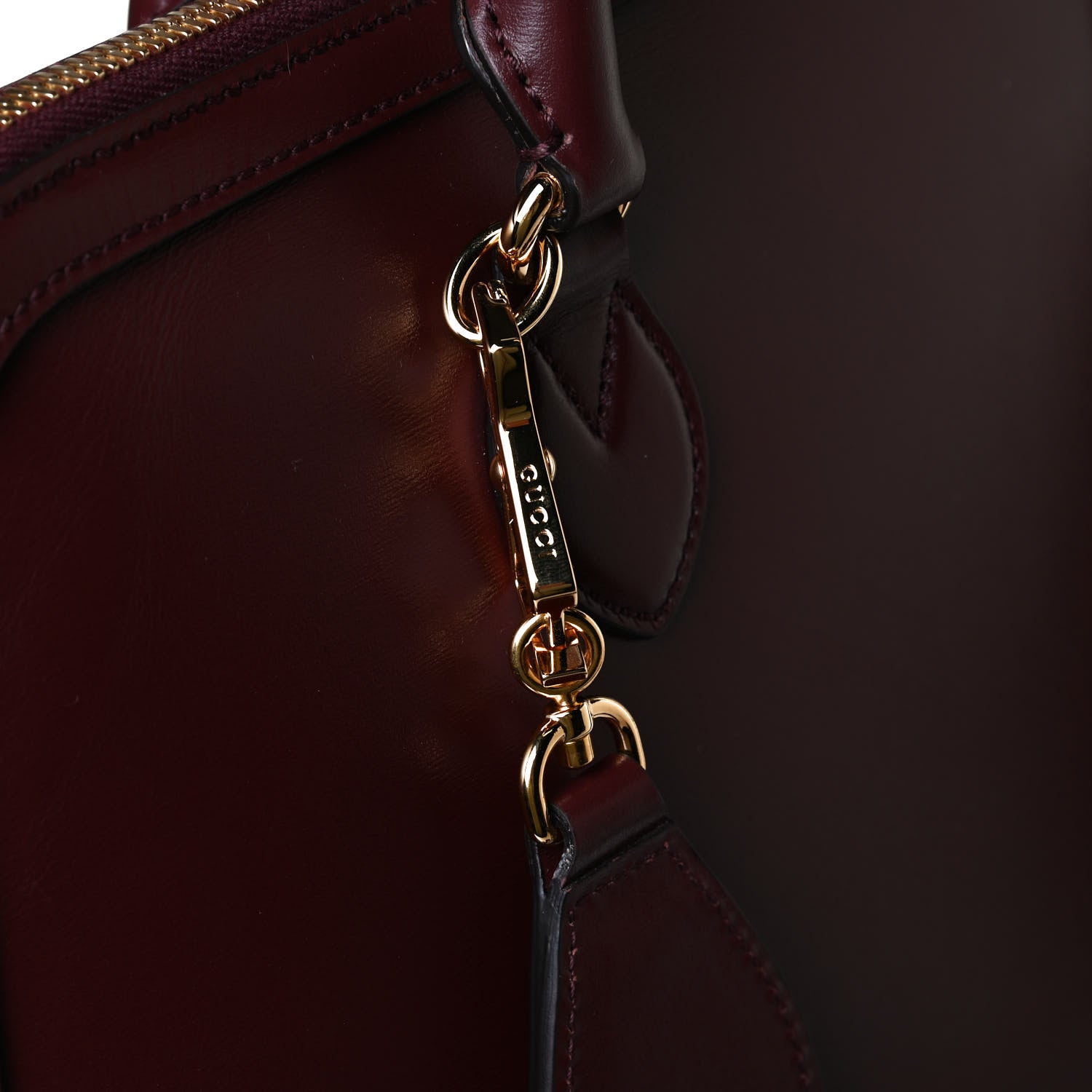 Gucci Calfskin Orgasmique Horsebit 1955 Duffle Bag Brown 14 of 15