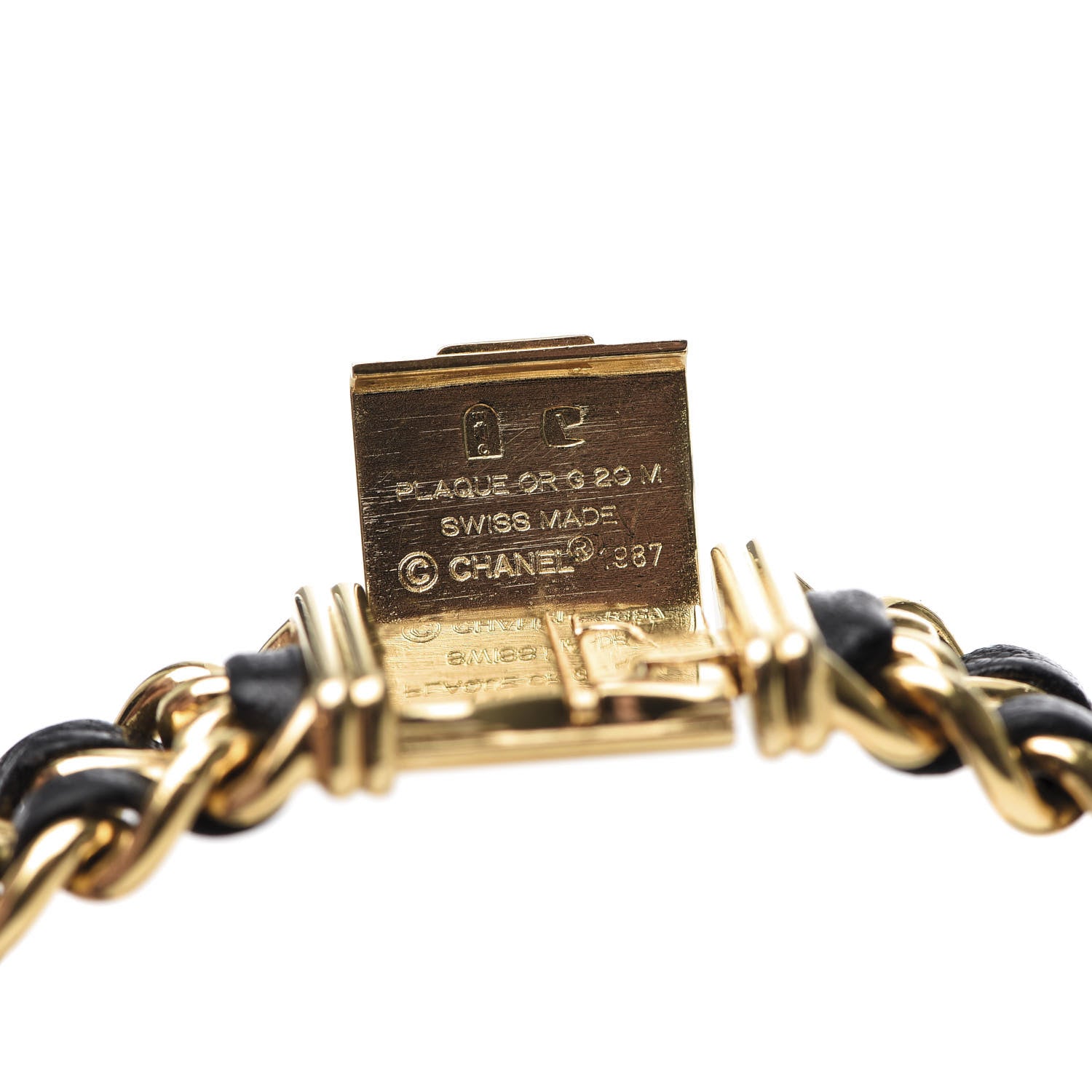 Chanel Stainless Steel Lambskin 20mm Chain Premiere Quartz Watch Gold L 6 of 7