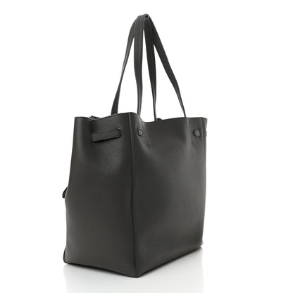 Celine Soft Grained Calfskin Small Belt Cabas Phantom Grey 3 of 12