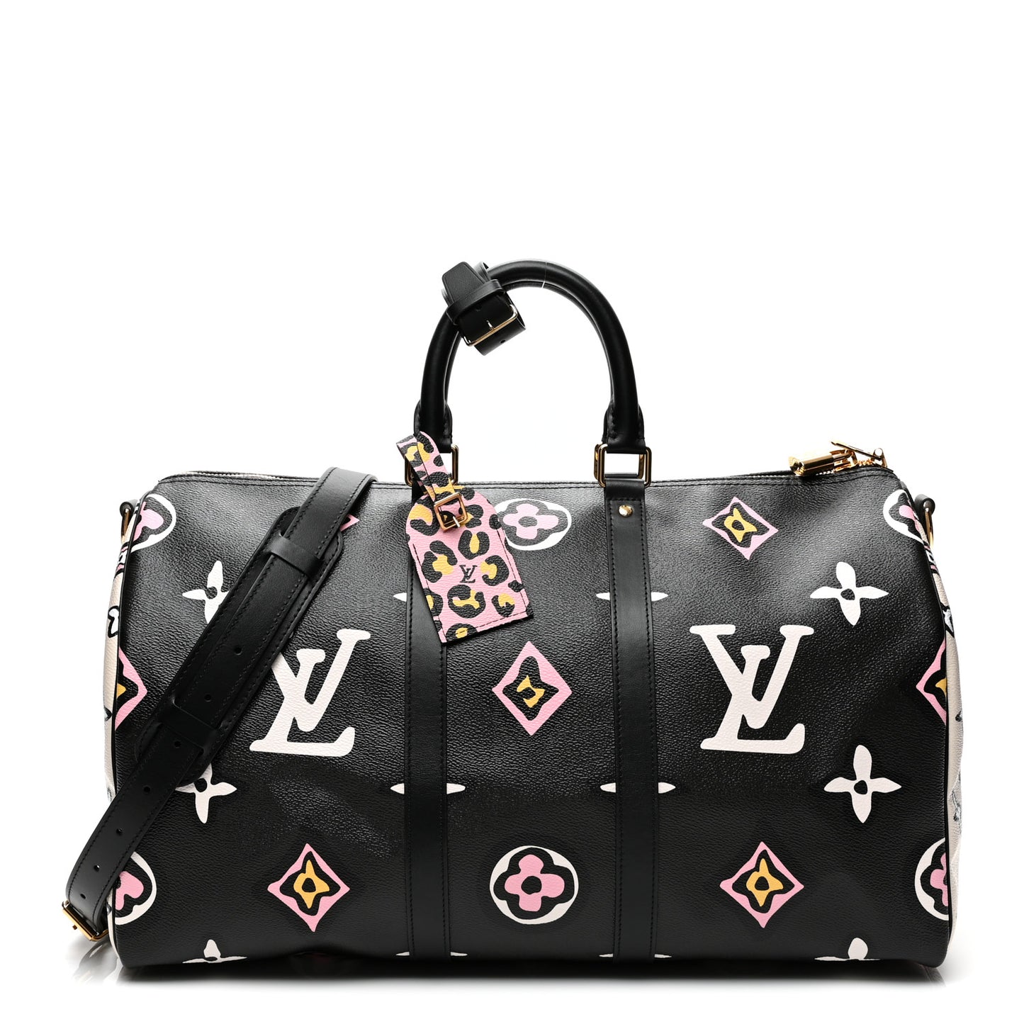 Monogram Giant Wild At Heart Keepall Bandouliere 45 Black