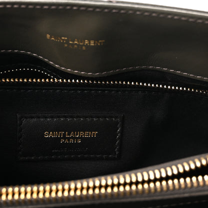 Saint Laurent Calfskin Y Quilted Monogram Medium Loulou Chain Satchel Military Olive 6 of 9