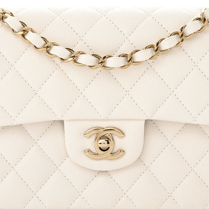 Chanel Caviar Quilted Small Double Flap White 8 of 11