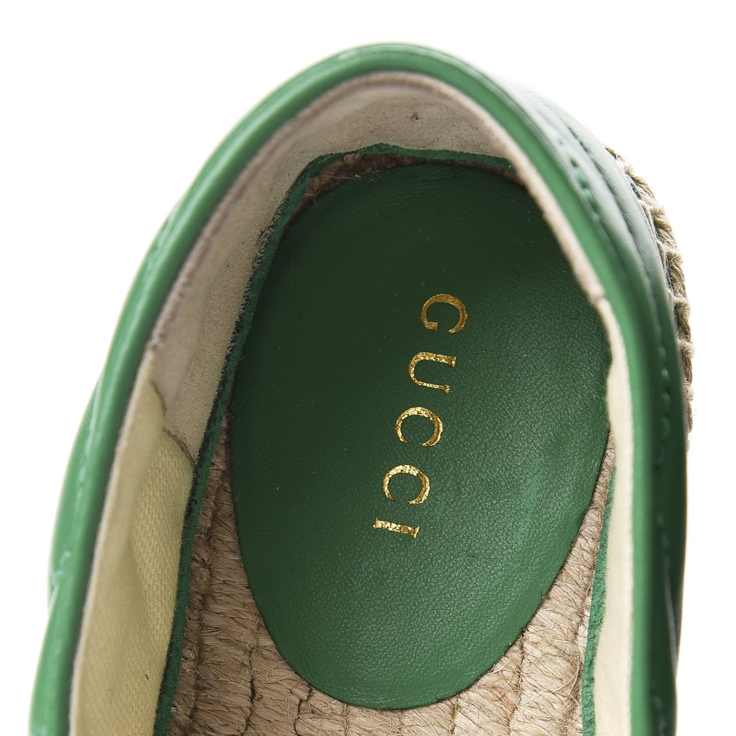 Nappa Matelasse GG Marmont Espadrilles 37 New Shamarock