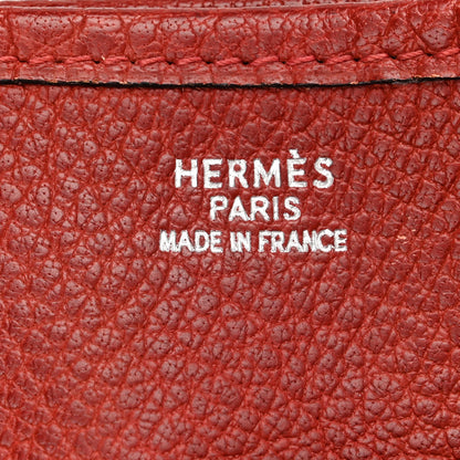 Hermes Buffle Skipper Evelyne GM Rouge H 6 of 11