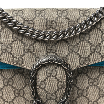 Gucci GG Supreme Monogram Small Dionysus Shoulder Bag Bright Turquoise 8 of 10