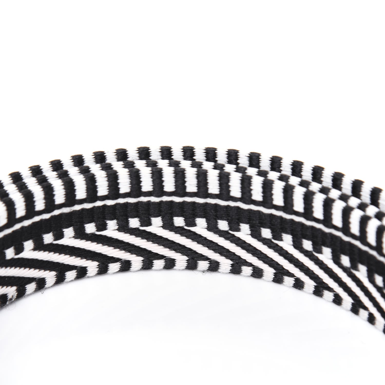 Hermes Toile Swift 25mm Sangle Cavale Shoulder Strap Black Ecru 5 of 5