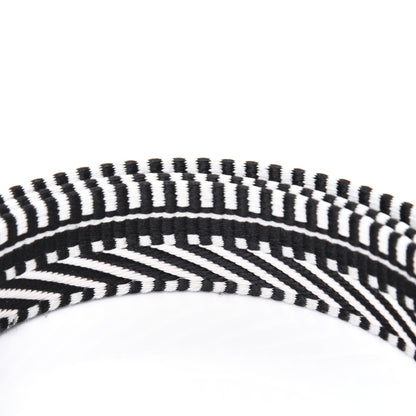 Hermes Toile Swift 25mm Sangle Cavale Shoulder Strap Black Ecru 5 of 5
