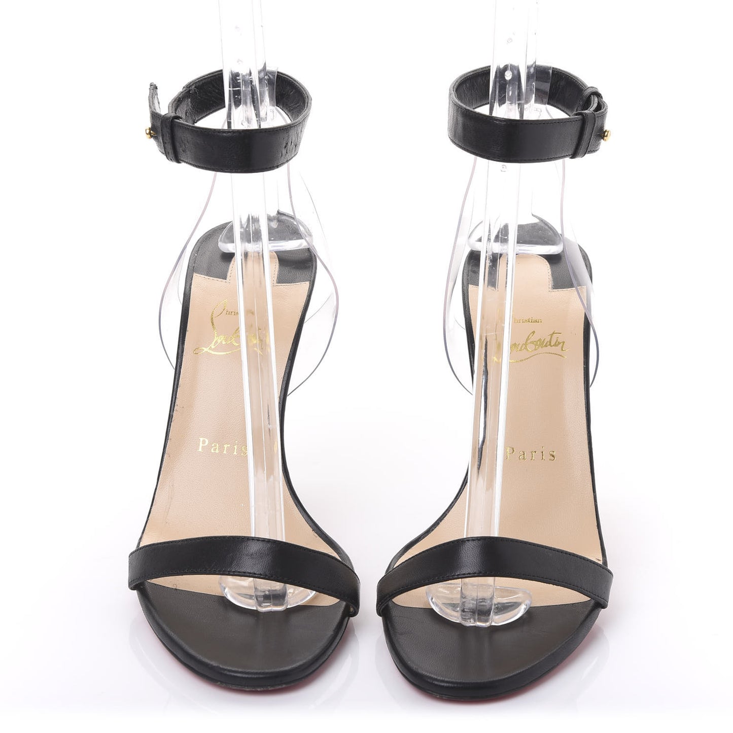 Shiny Nappa PVC Jonatina 100 Sandals 39 Black