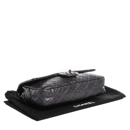 Chanel Iridescent Quilted Chic Caviar Small Flap Dark Silver 4 of 8