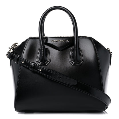Givenchy Shiny Lord Calfskin Mini Antigona Black 1 of 10