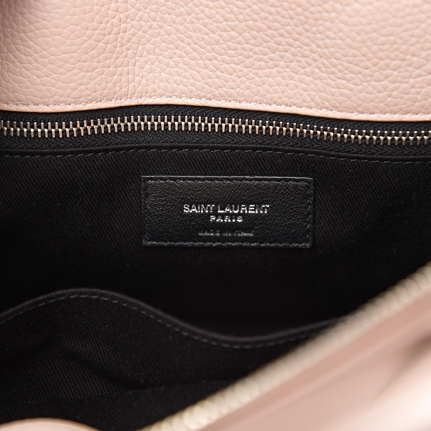 Saint Laurent Grained Calfskin Baby Sac De Jour Souple Marble Pink 4 of 7