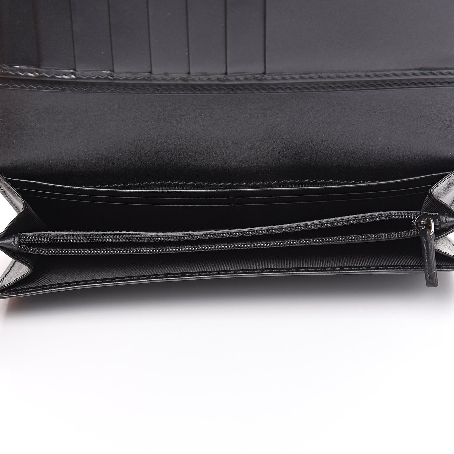 Guccissima Avel Continental Flap Wallet Black