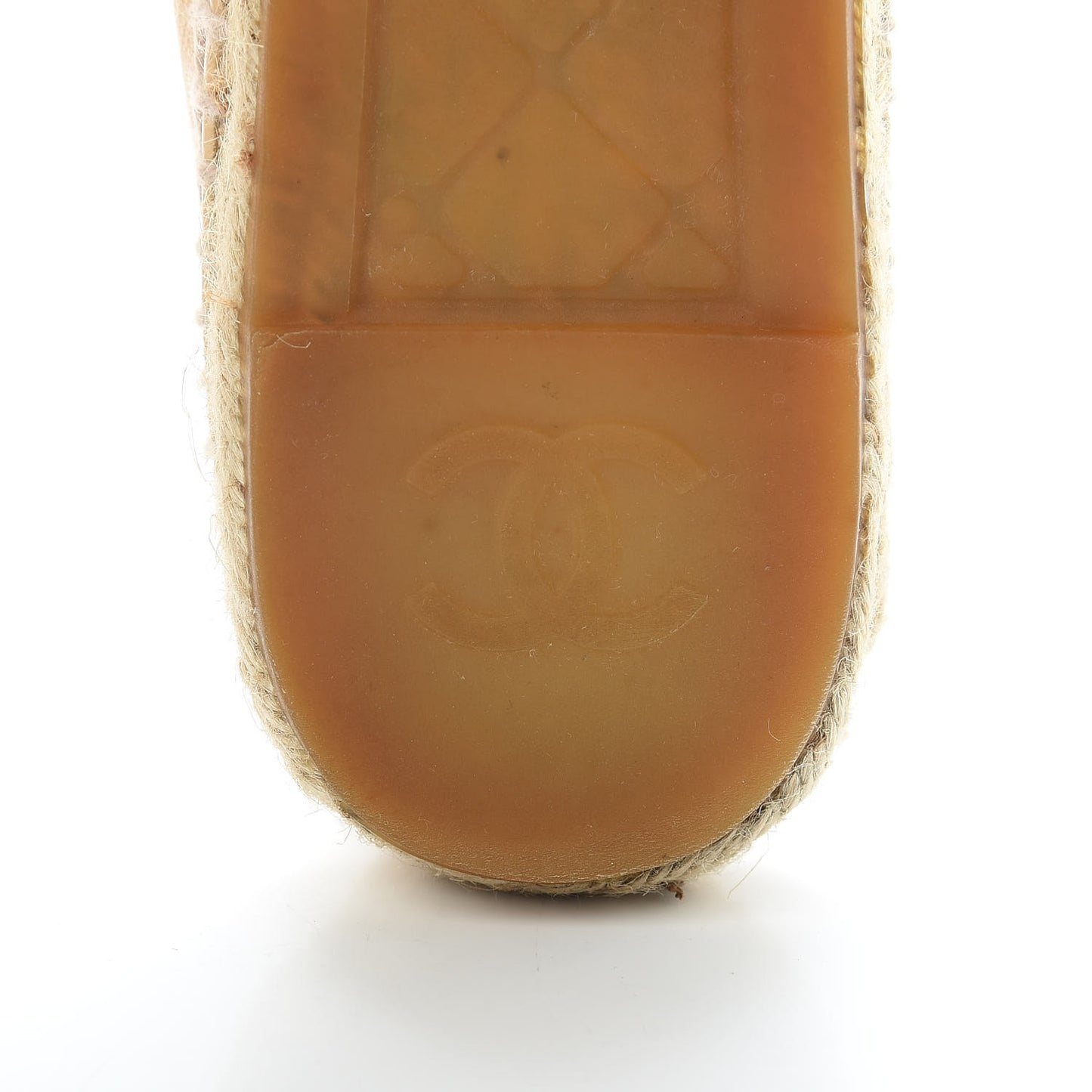 Lambskin CC Espadrilles 40 Beige Black