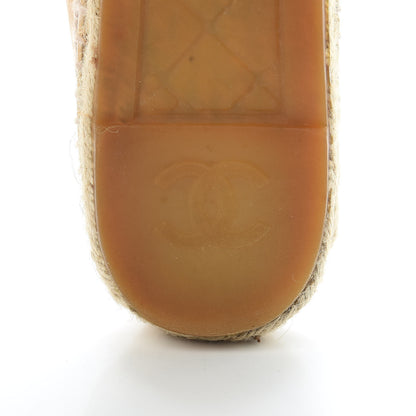 Chanel Lambskin CC Espadrilles 40 Beige Black 8 of 18