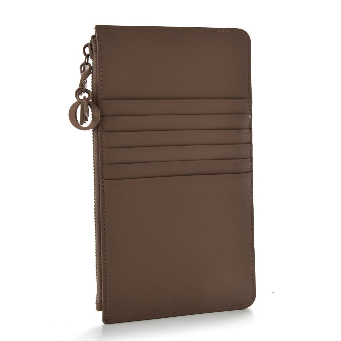 Ultra Matte Calfskin Cannage Large Lady Dior Zip Wallet Beige