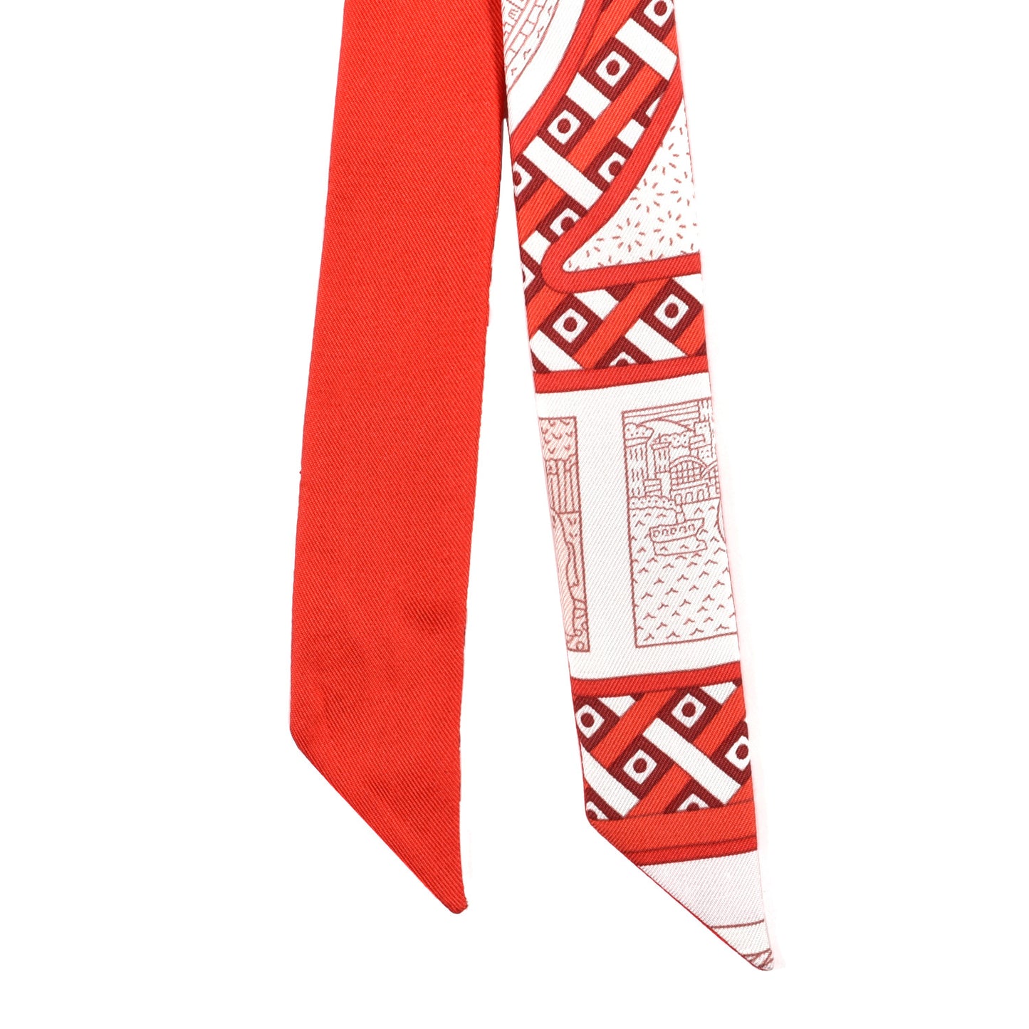 Silk Le Tour Du Monde Twillon Rouge Rose Rouge Coquelicot