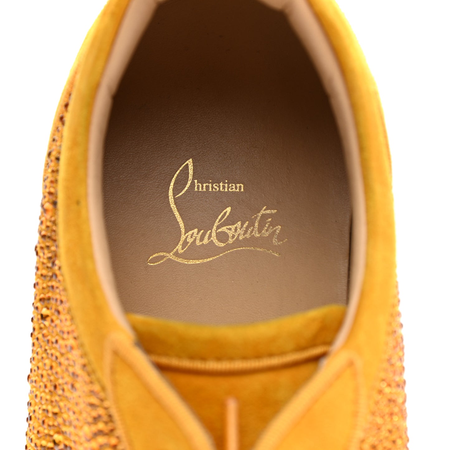 Calfskin Veau Velours Strass Louis Junior Flat Sneakers 41 Topaz