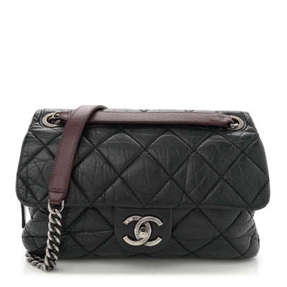 Chanel Aged Calfskin Medium New Portobello Flap Black 1 of 11