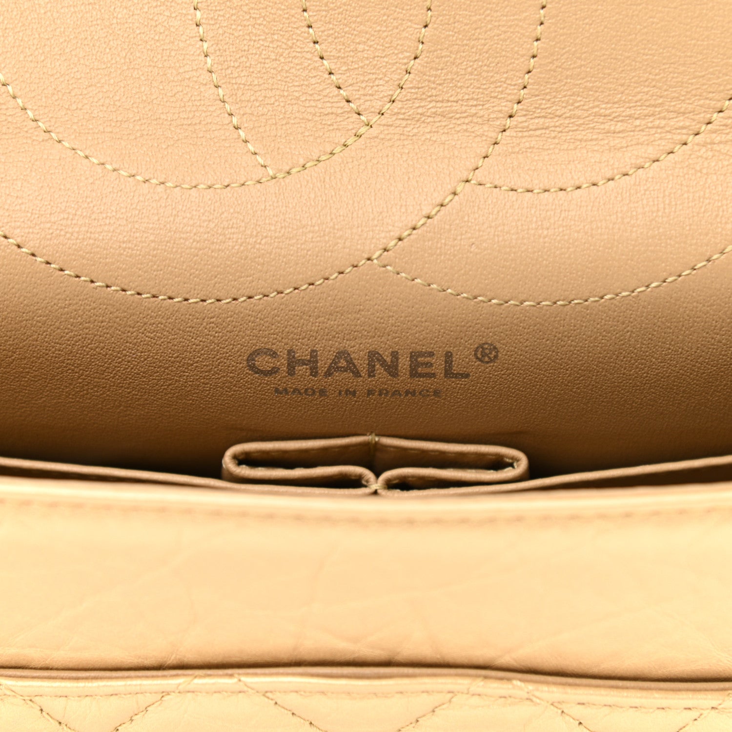 Chanel Metallic Aged Calfskin Quilted 2.55 Reissue 227 Flap Gold 5 of 10